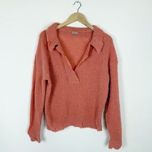 RACHEL COMEY Rosario Alpaca Sweater V-Neck Top